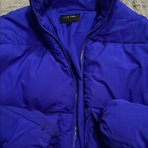 Streetwear urban planet blue puffer